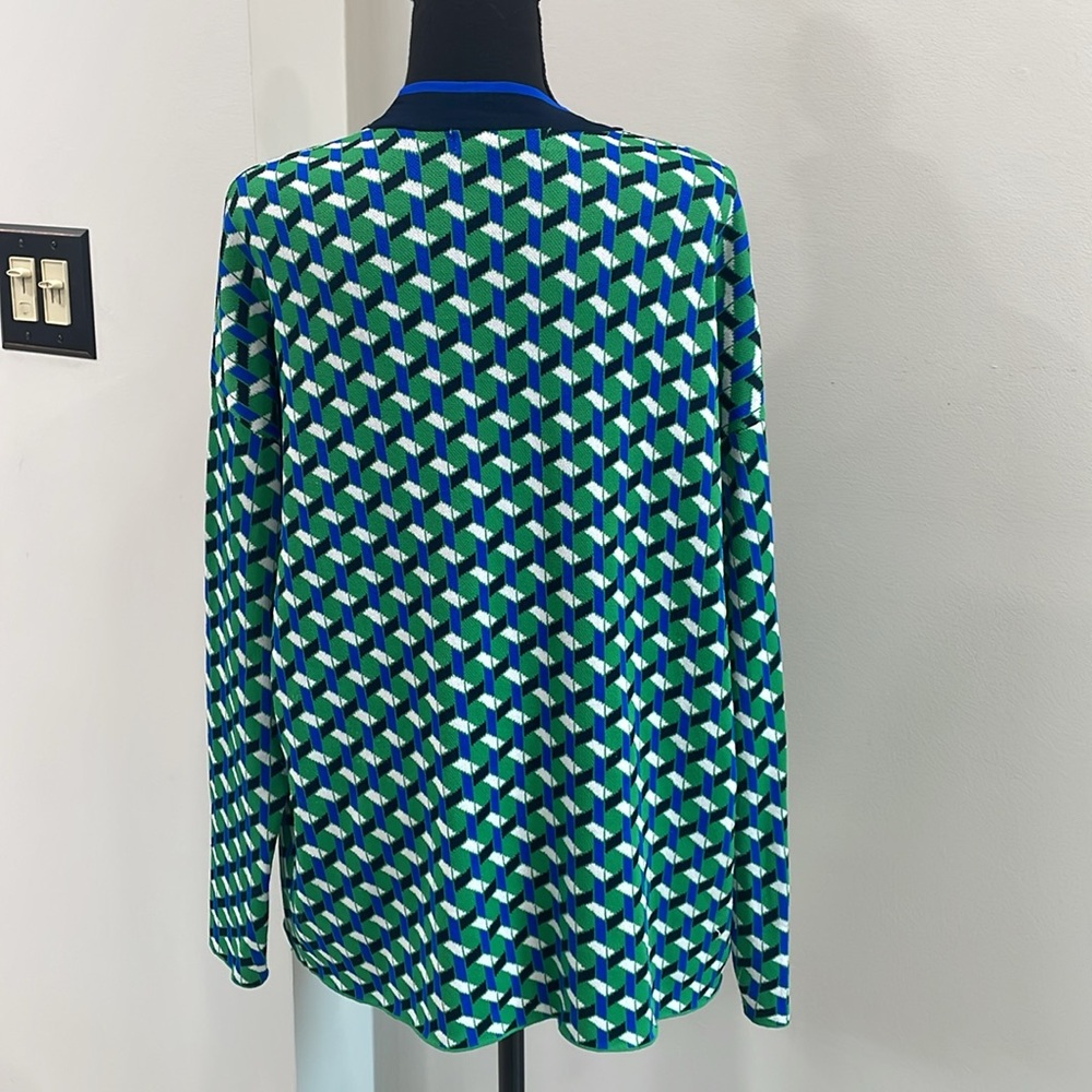 Boden Green and Blue Patterned Cardigan - Picture 7 of 12